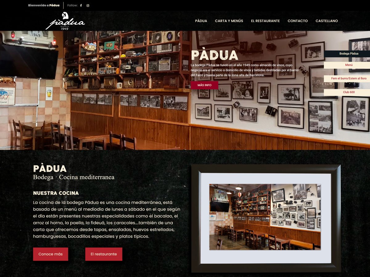 Bodega Pádua, proyecto de Garraf360º en Vilanova i la Geltrú